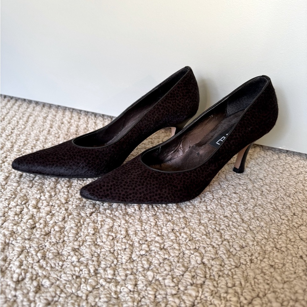 Vaneli hair on hide pumps 7M